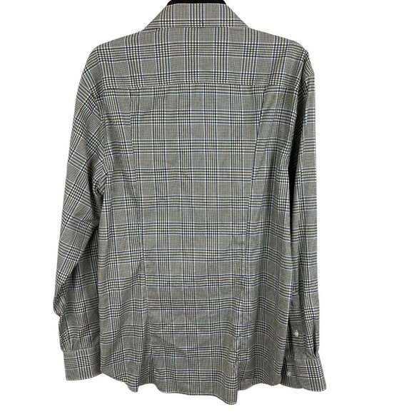Joseph Abboud Mens Plaid Long Sleeve Button-Up Shirt Size L Cotton - Picture 2 of 6